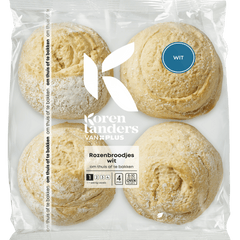 Weiße gebackene Brötchen