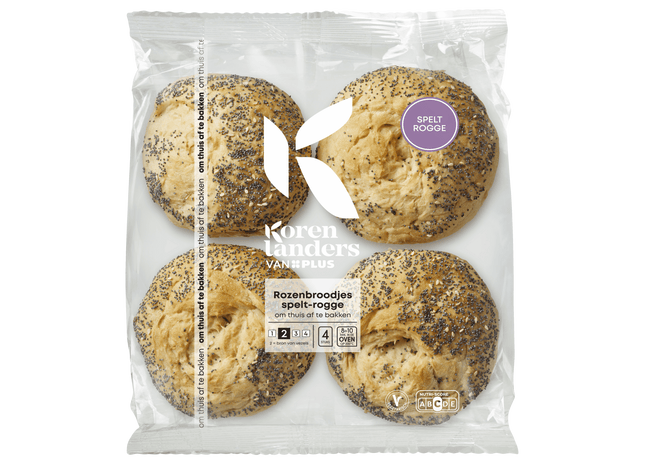 Korenlanders Rozenbroodjes Spelt