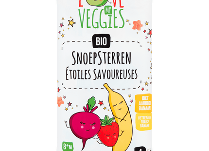 Love My Veggies BIO snoepsterren aardbei-biet