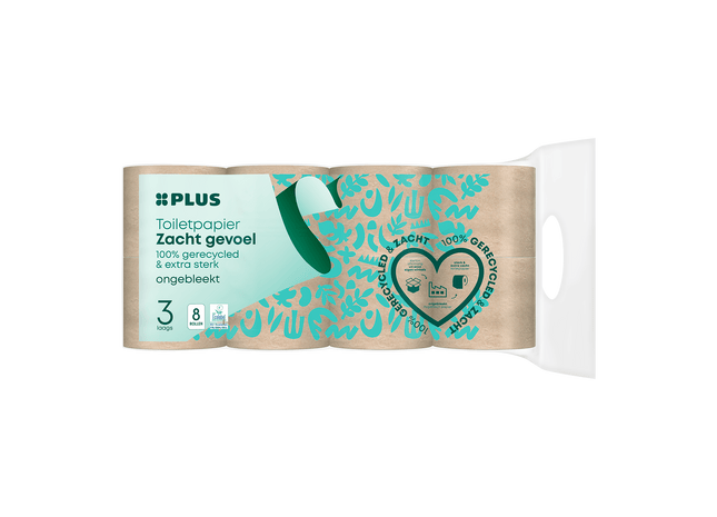 Toiletpapier 3-laags recycled