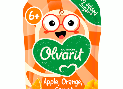 Olvarit 6+ Knijpfruit Appel Sinaasappel Wortel