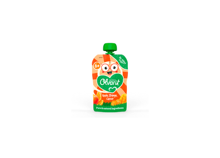 Olvarit 6+ Squeeze Fruit Apfel Orange Karotte
