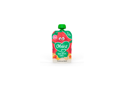 Olvarit 12+ Squeeze Fruit Apple Apricot Cashew