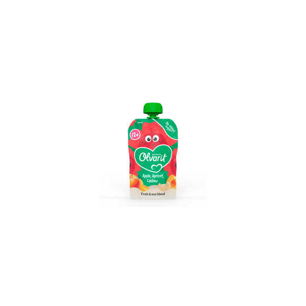 Olvarit 12+ Quetschobst Apfel Aprikose Cashew