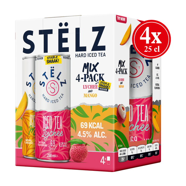 Stëlz Hard Eistee Mix Mango & Lychee