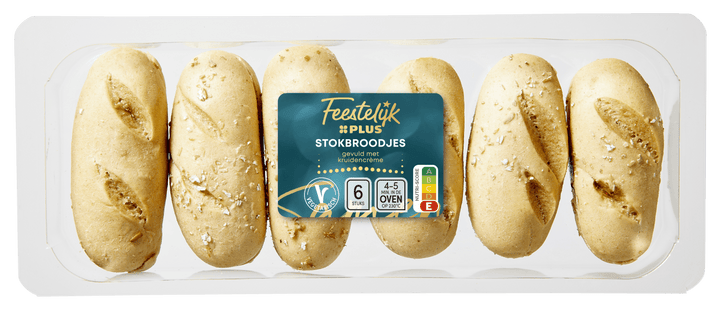 Feestelijk  Mini stokbroodje kruidenboter