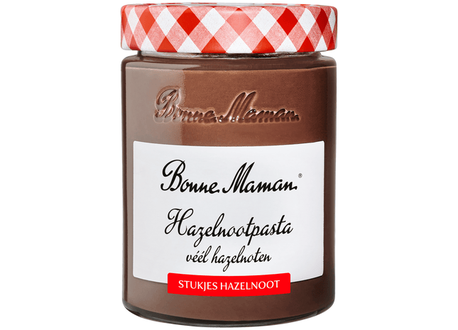 Bonne Maman Hazelnootpasta met stukjes noot