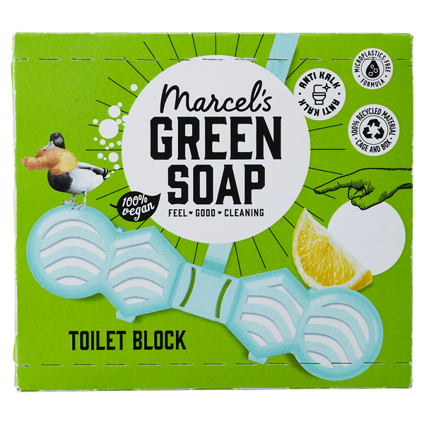 Marcel's Green Soap Toilet Block lemon ginger