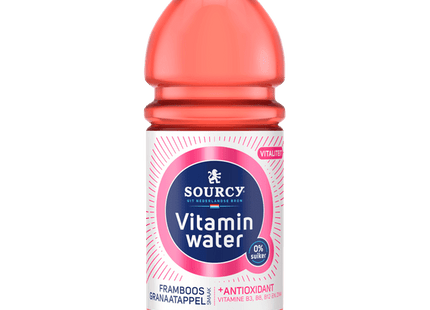 Sourcy Vitaminwater framboos granaatappel