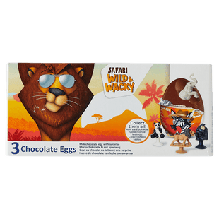 BIP Safari Chocolate Eggs 3-pack