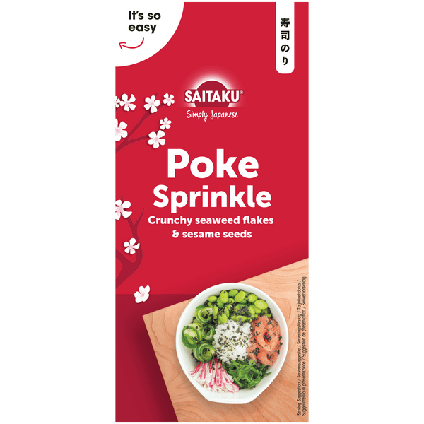 Saitaku Poke sprinkle crunchy seaweed flakes