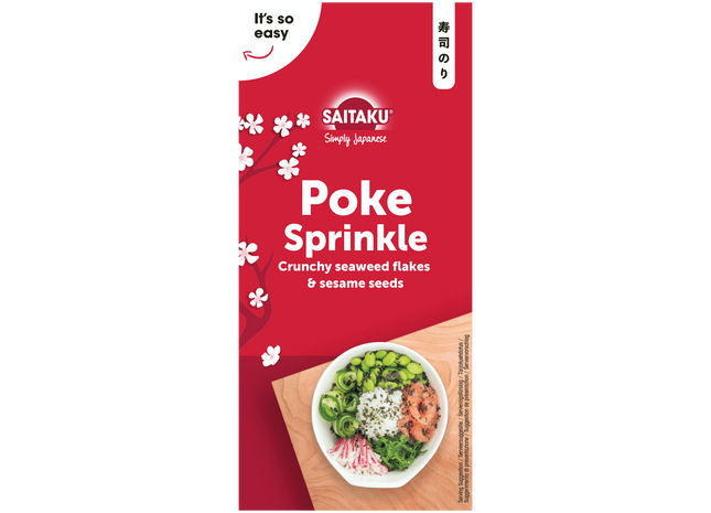 Saitaku Poke sprinkle crunchy seaweed flakes