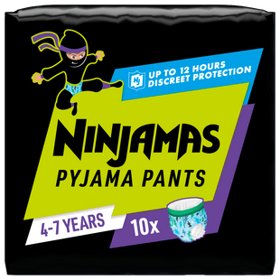 Ninjamas Absorberende blauw pyjamabroekjes  4-7