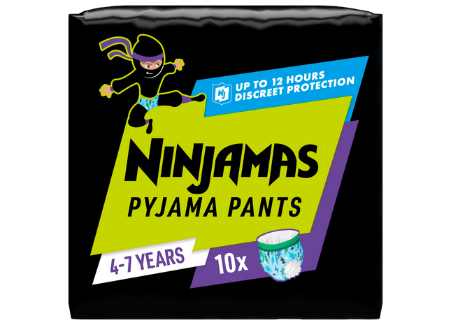 Ninjamas Absorberende blauw pyjamabroekjes  4-7