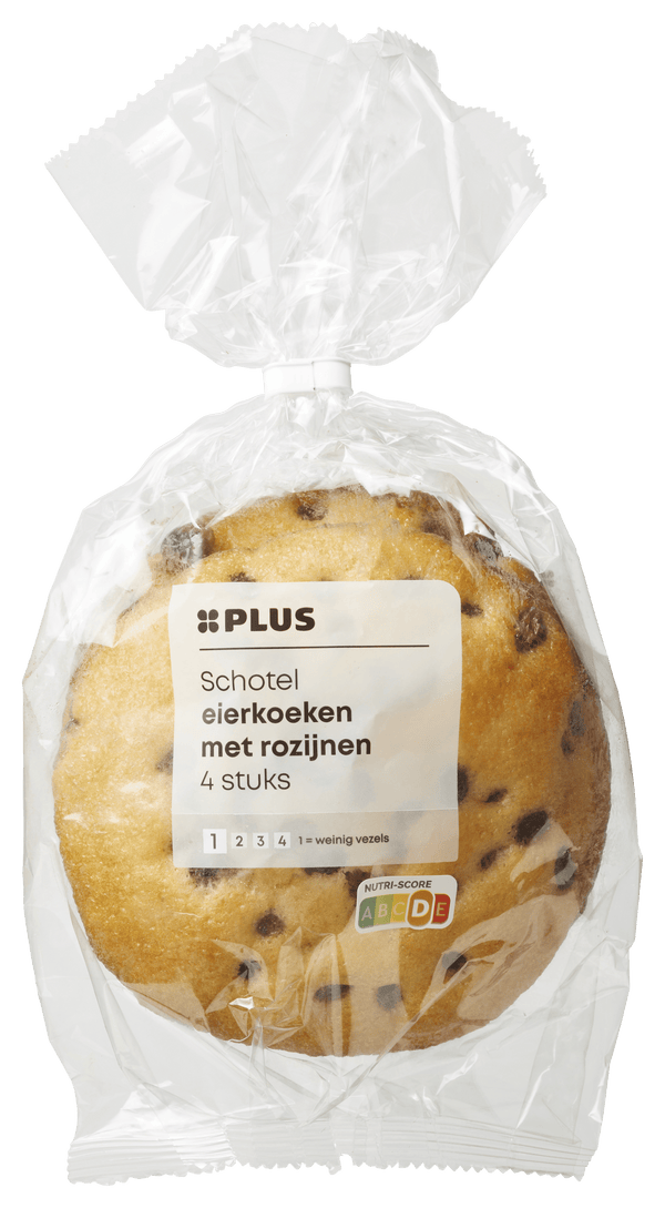 Schotel eierkoeken met rozijnen