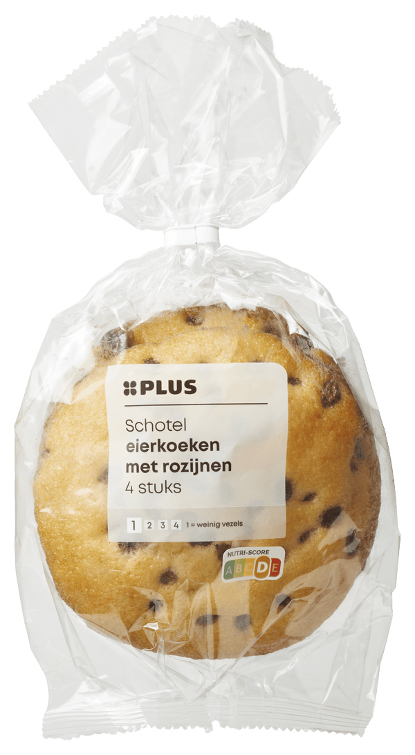 Schotel eierkoeken met rozijnen