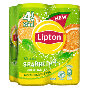Lipton Ice tea sparkling green citrus zero