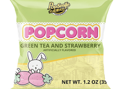 Popsmile Green Tea & Strawberry Popcorn