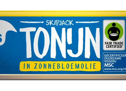 Fish Tales Skipjack tonijn in zonnebloemolie MSC