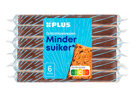 Ontbijtkoekrepen Minder suiker 6 pack