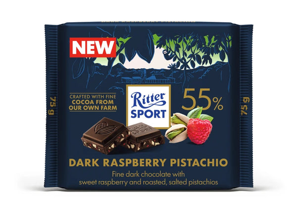 Ritter Sport Dark raspberry pistachio
