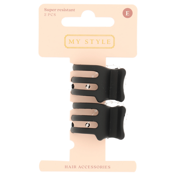 MyStyle Clip 2cm tortoise matte nylon