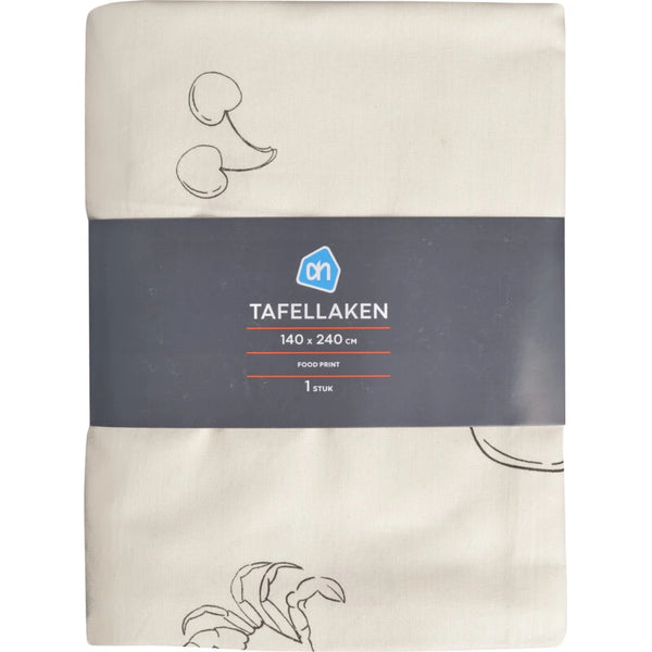 Tafellaken food print 140x240 cm