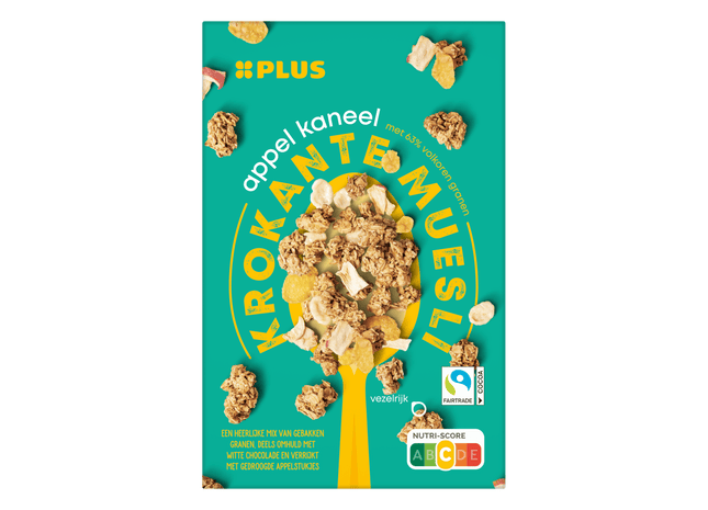 Krokante muesli appel kaneel