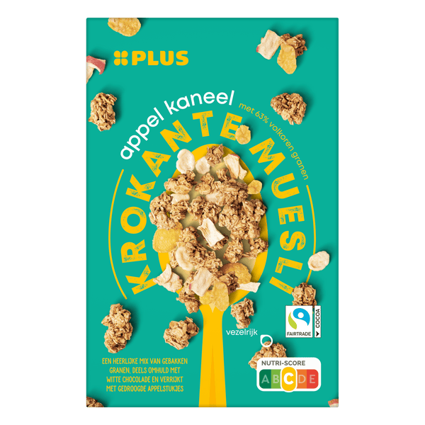 Crunchy muesli apple cinnamon