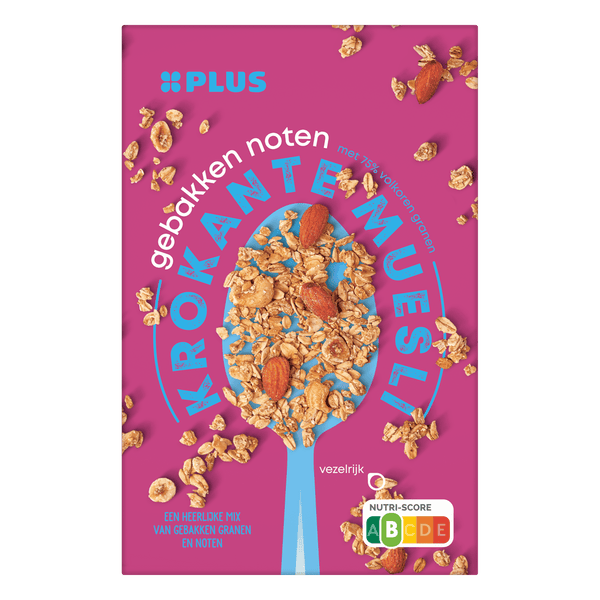Krokante muesli gebakken noten
