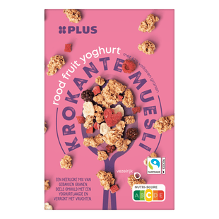 Krokante muesli rood fruit - yoghurt