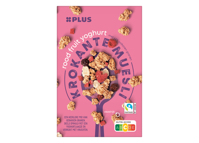 Krokante muesli rood fruit - yoghurt