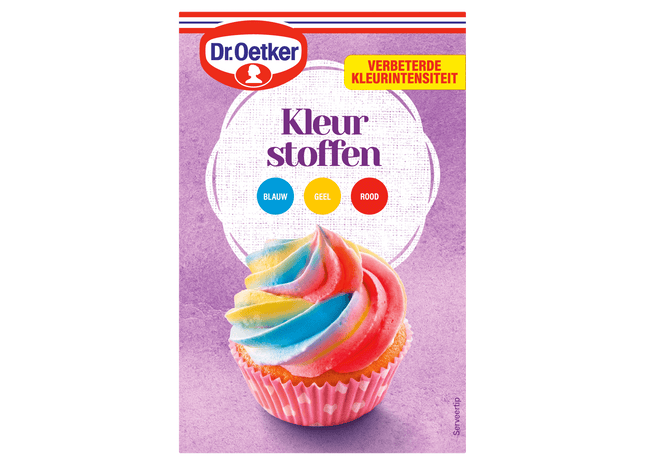 Dr. Oetker Kleurstoffen taart versiering