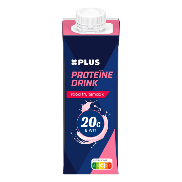 Protein drink red fruit flavour
