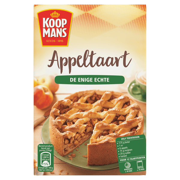 Koopmans Appeltaart bakmix