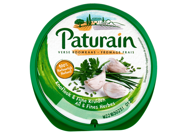 Paturain Roomkaas knoflook & fijne kruiden