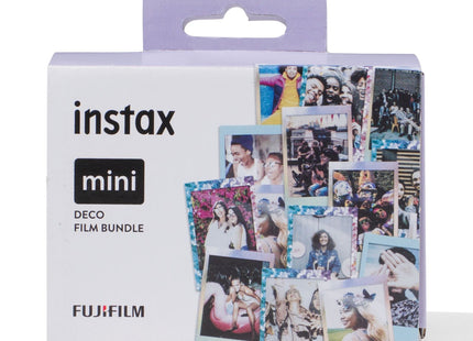 Fujifilm instax mini fotopapier deco bundel (3x10/pk)