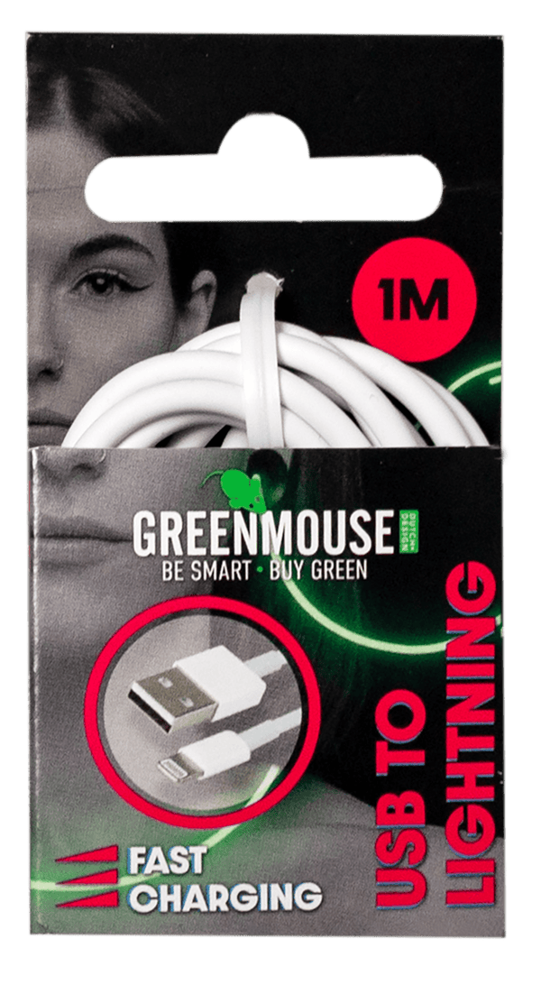 GreenMouse Lightning data cord - 1m