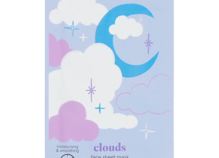 sheet face mask clouds