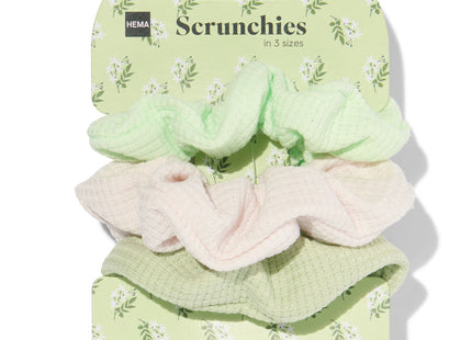 scrunchies in 3 sizes - 3 pieces