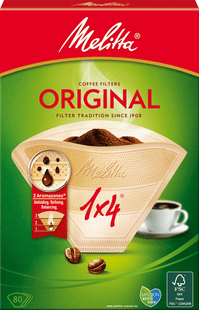 Melitta Koffiefilters original 1x4 bruin