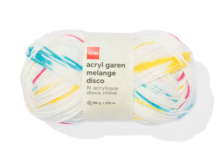 acrylic yarn disco melange 100gram 250meter