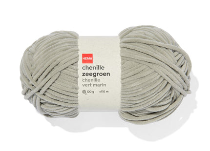 chenille zeegroen 100gram 110meter