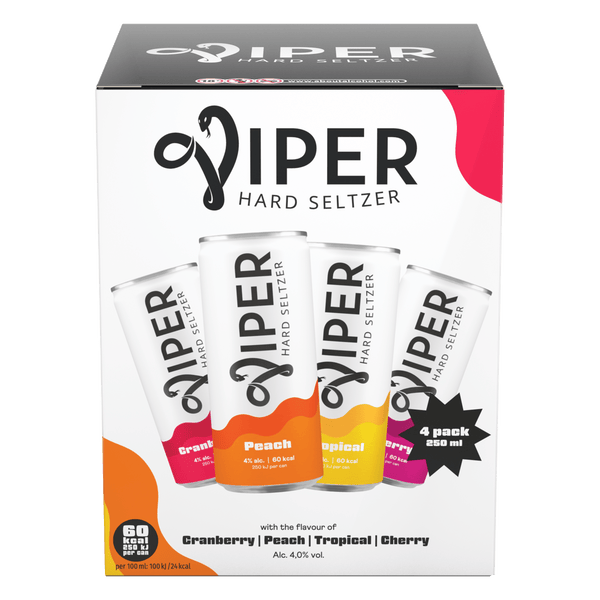 Viper Variety pack cranberry, peach, tropica