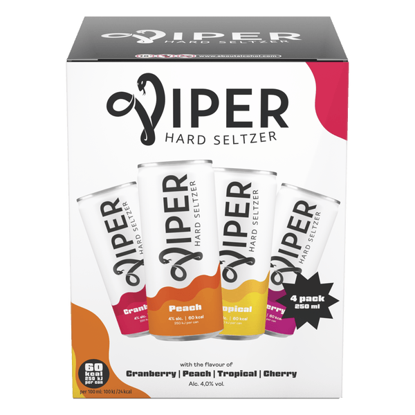 Viper Mischpaket Cranberry, Pfirsich, Tropica