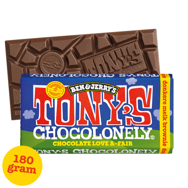 Tony's Chocolonely B&J Donkere melk brownie