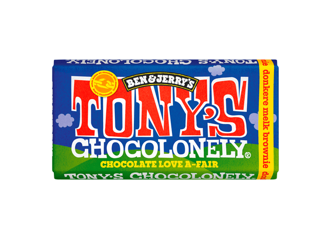 Tony's Chocolonely B&J Donkere melk brownie
