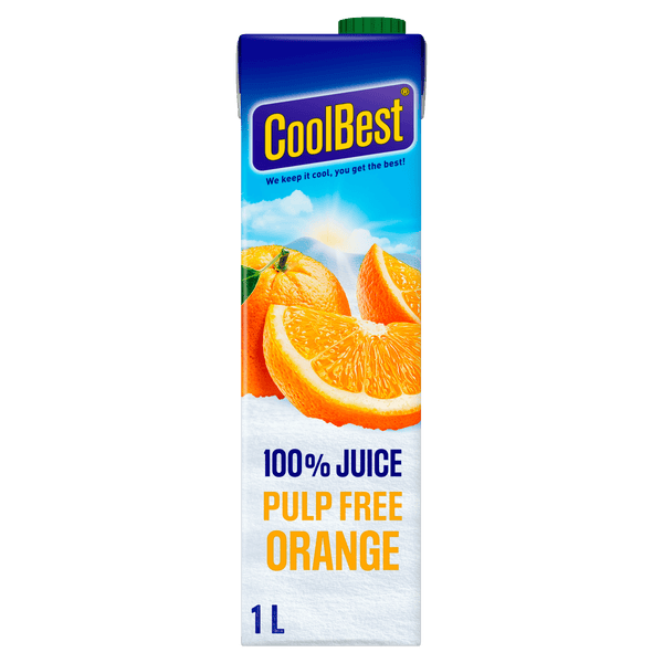 Coolbest Juice premium orange pulp free