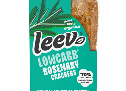 Leev Bio low-carb crackers rosemary-seasalt