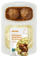Stamppot mit Blumenkohl, Brokkoli und Hackfleisch